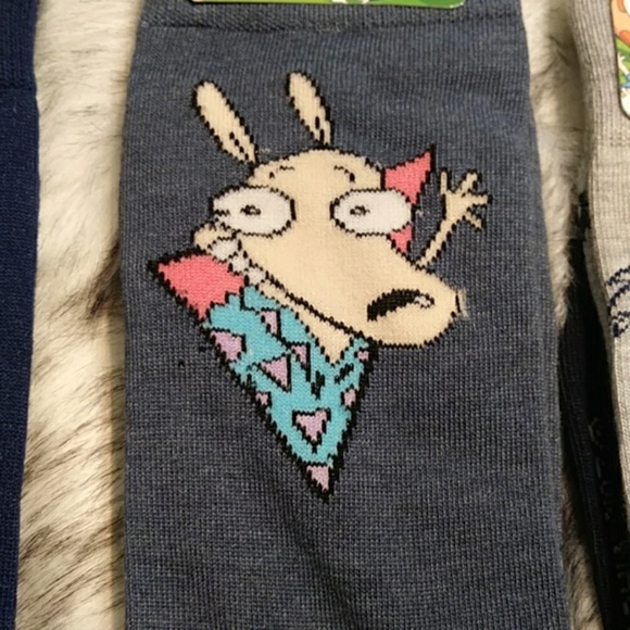 90's Nickelodeon 3 Pair Sock Bundle Unisex - Picture 4 of 5